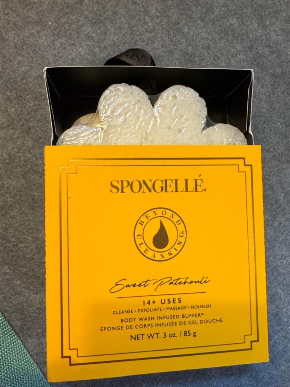 Spongellé Sweet Patchouli Body Wash Infused Buffer - White